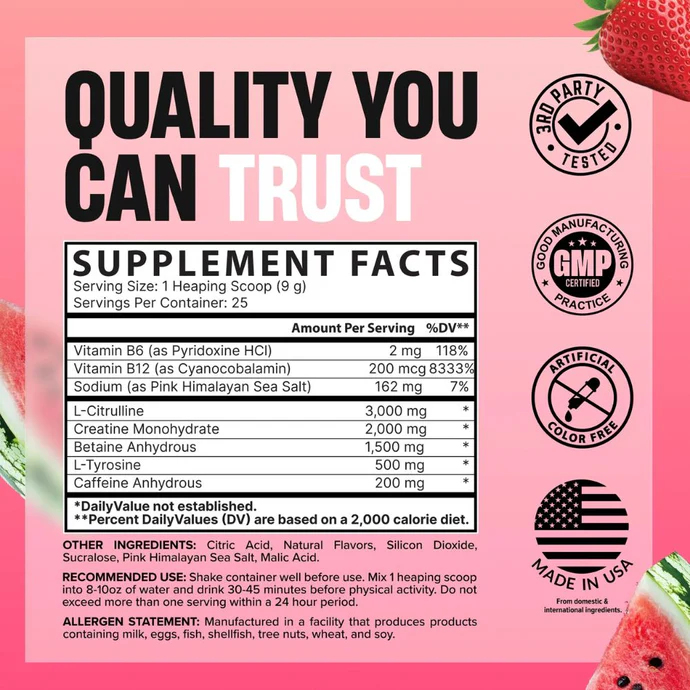Nutrex Research Pre Workout Essentials 25 Servings