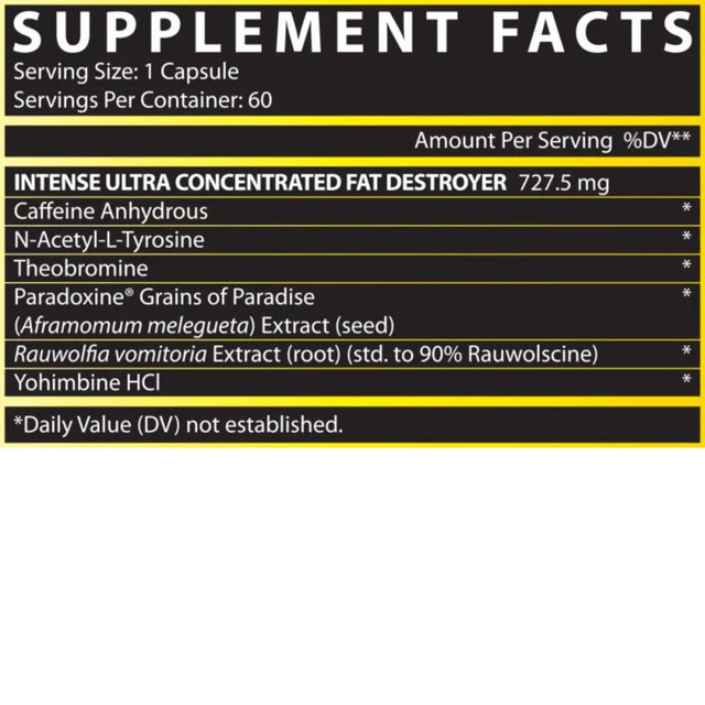 Nutrex Lipo 6 Intense UC 60 Count