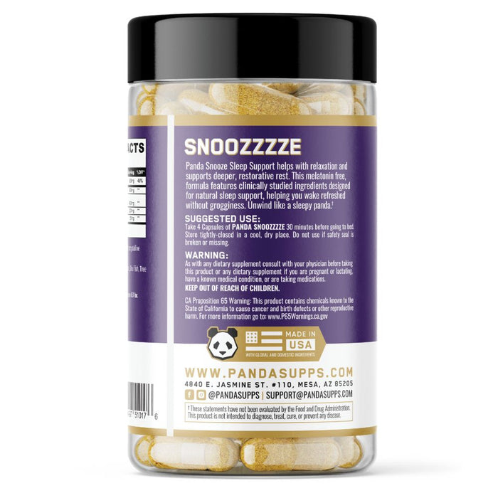 Panda Supps Snoozzzze 120 Capsules