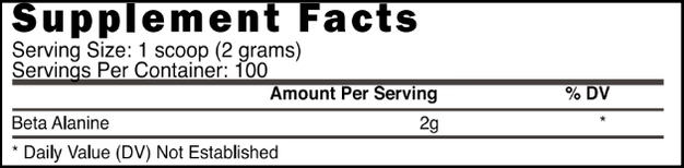 Prime Nutrition B-Alanine 100 Servings