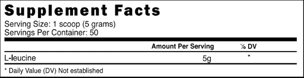 Prime Nutrition L-Leucine 50 Servings