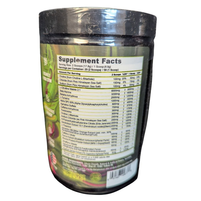 Panda Supps Rampage Extreme Pre-Workout 25 Servings