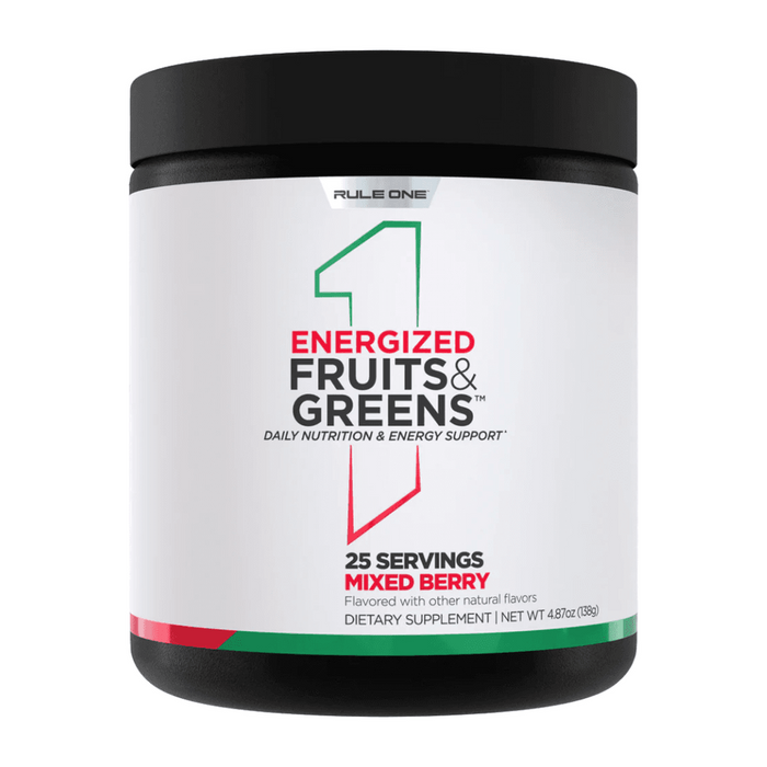 Rule 1 Energized Fruits & Greens Powder 25 Servings