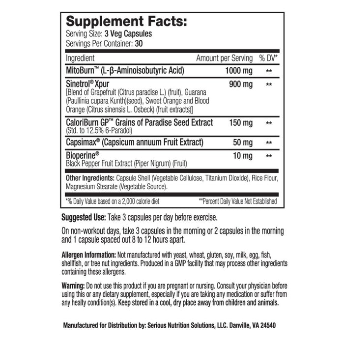 SNS Thermo Scorch 90 Capsules