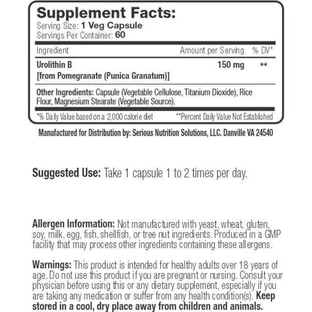 SNS Urolithin-B XT 60 Capsules