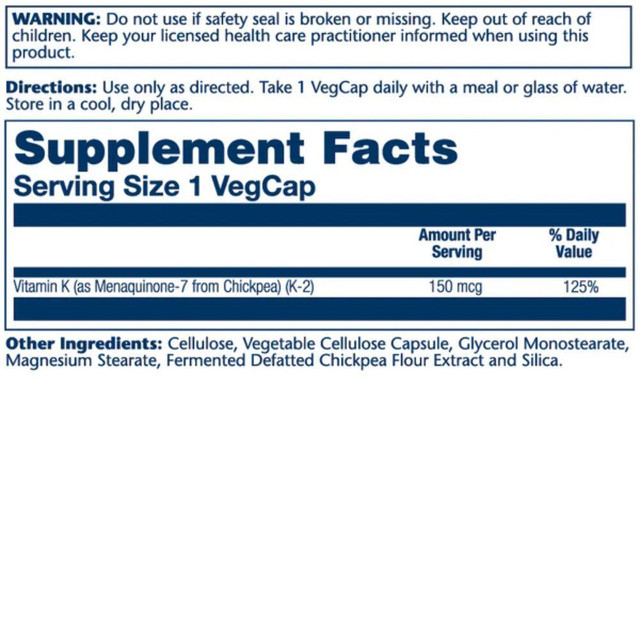 Solaray Vitamin K-2 30 Capsules