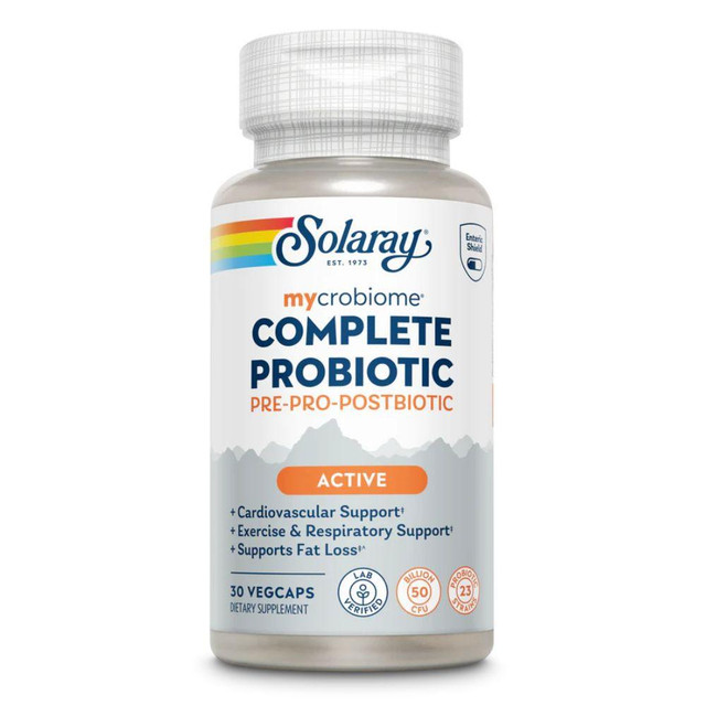 Solaray Mycrobiome Complete Probiotic Active 30 Capsules
