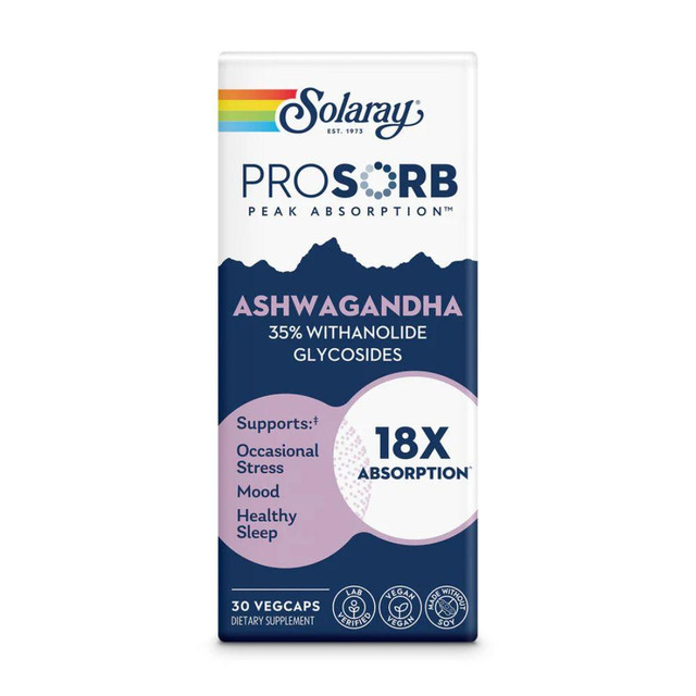 Solaray Prosorb Ashwagandha 30 Capsules