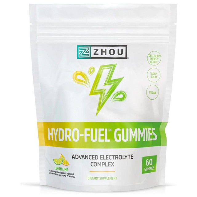 ZHOU Hydro-Fuel Lemon Lime 60 Gummies