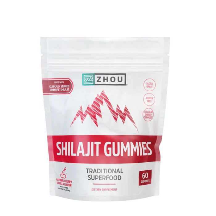 Zhou Shilajit Gummies Natural Cherry Vanilla 60 Count