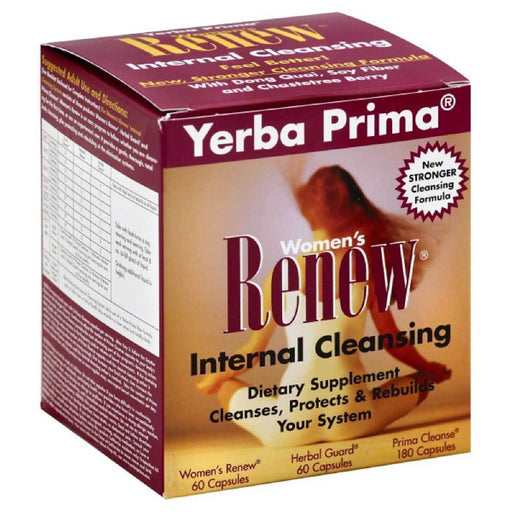 Yerba Prima Vitamins, Minerals, Herbs & More Yerba Prima Women's Renew (colon cleanser) 1 Box (580497440812)