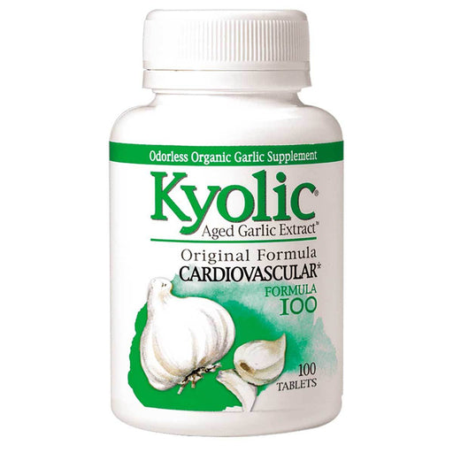 Wakunaga Vitamins, Minerals, Herbs & More Wakunaga Kyolic Formula 100 Cardiovascular Formula (Yeast Free) 100 Caps