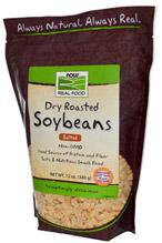 Now Foods Vitamins, Minerals, Herbs & More Now Foods Soybeans Dry Roasted Unsalted Non-GMO 12oz (580560125996)