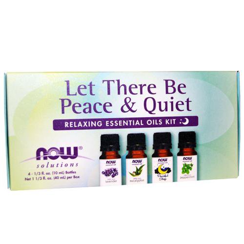 Now Foods Vitamins, Minerals, Herbs & More Now Foods Let There Be Peace & Quiet- Relaxing Essential Oils Kit (582426198060)