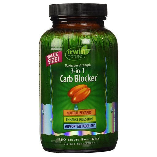 Irwin Naturals Sports Nutrition & More Irwin Naturals 3-in-1 Carb Blocker 150 Liquid Soft Gels