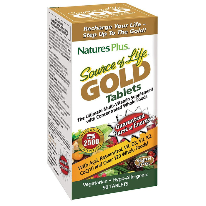 Nature's Plus Vitamins, Minerals, Herbs & More Nature's Plus Source of Life Gold 90 Tablets (581226725420)