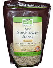 Now Foods Vitamins, Minerals, Herbs & More Now Foods Sunflower Seeds Raw Hulled Unsalted 16 oz (580626513964)