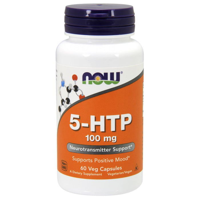 Now Foods Vitamins, Minerals, Herbs & More Now Foods 5-HTP 100mg 60 Vege Caps (582209536044)