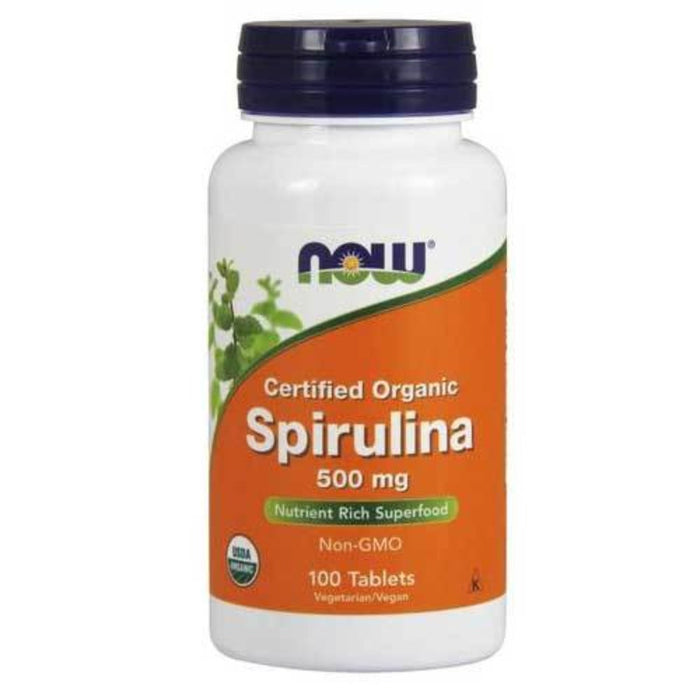 Now Foods Spirulina 500mg 100 Tablets