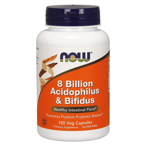 Now Foods Vitamins, Minerals, Herbs & More Now Foods 8 Billion Acidophilus & Bifidus 120 Vege Caps (582207176748)