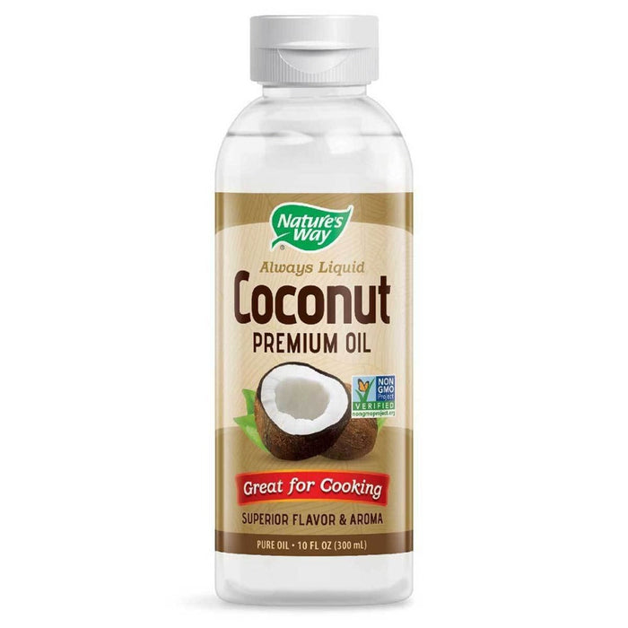 Nature's Way Vitamins, Minerals, Herbs & More Nature's Way Liquid Coconut Oil 10 Oz (93% MCT's) (581468487724)