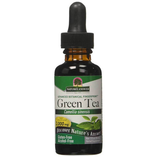 Nature's Answer Sports Nutrition & More Nature's Answer Alcohol Free Liquid Green Tea Extract 1 oz (580546199596)