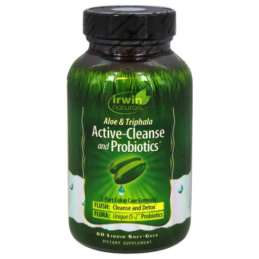 Irwin Naturals Vitamins, Minerals, Herbs & More Irwin Naturals Active-Cleanse and Probiotics 60 Liquid Soft Gels (581959352364)