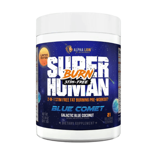 Alpha Lion Fat Burner Blue Comet Alpha Lion SuperHuman Burn Stim-Free 21/Servings