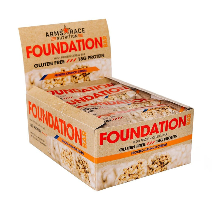 Arms Race Nutrition Bars Frosted Crunch Cereal Arms Race Foundation Bars 12 Box