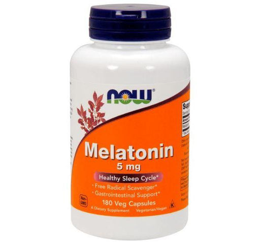 Now Foods Vitamins, Minerals, Herbs & More Now Foods Melatonin 5 Mg 180 Vegetable Capsules (582203834412)