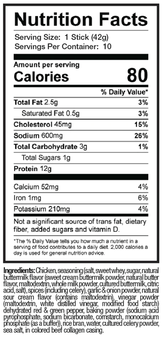 Ostrim Foods Juices Ostrim Chicken Snack Stick 10 Box