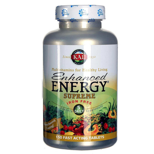 Kal Vitamins, Minerals, Herbs & More Kal Enhanced Energy Supreme 150 Tabs (580678451244)