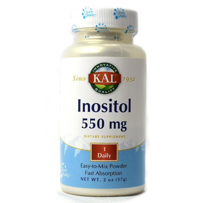 Kal Vitamins, Minerals, Herbs & More Kal Inositol Powder 500mg 2oz (580488855596)