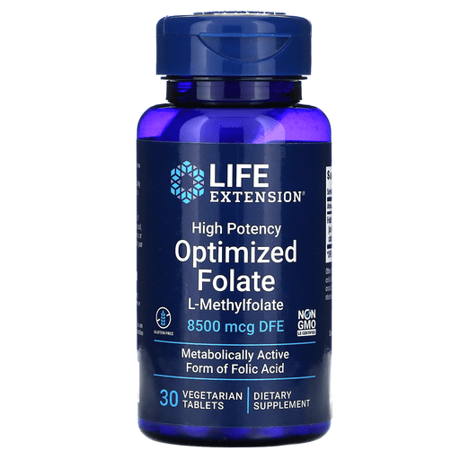 Life Extension Vitamins & Minerals Default Life Extension High Potency Optimized Folate L-Methylfolate 5000mcg 30VT