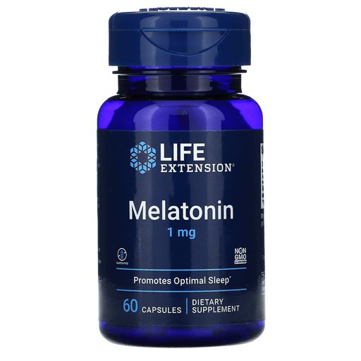 Life Extension Vitamins, Minerals, Herbs & More Life Extension Melatonin 1mg 60 Caps