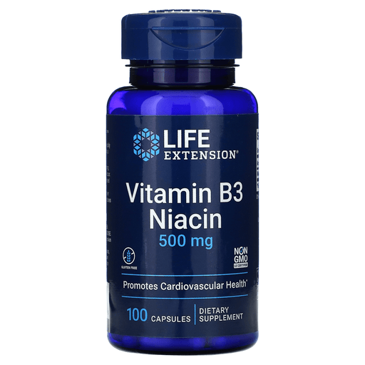 Life Extension Vitamins, Minerals, Herbs & More Life Extension Vitamin B3 Niacin 500mg 100 Caps