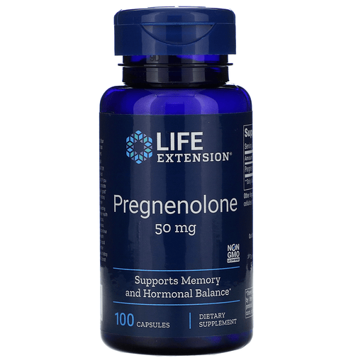 Life Extension Vitamins, Minerals, Herbs & More Life Extension Pregnenolone 50mg 100 Caps