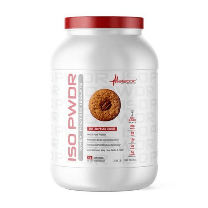 Metabolic Nutrition Protein Powders Butter Pecan Cookie Metabolic Nutrition ISO PWDR Protein 23 Servings