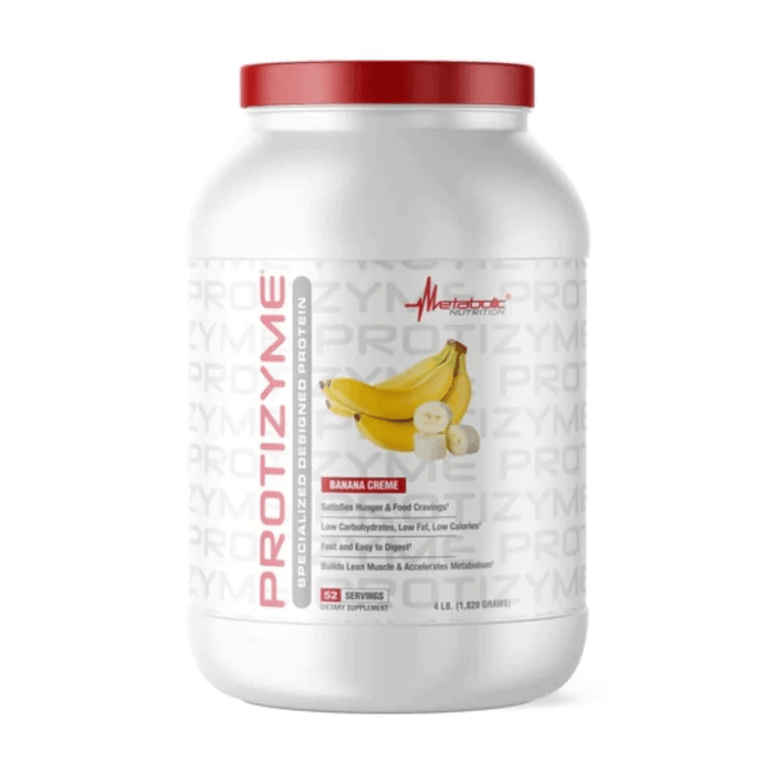 Metabolic Nutrition Sports Nutrition & More Banana Creme Metabolic Nutrition Protizyme 4 Lbs