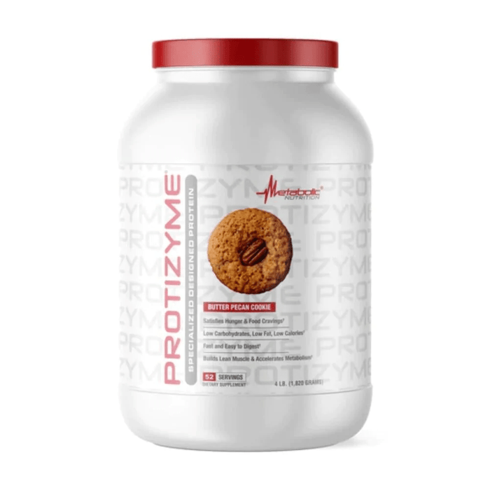 Metabolic Nutrition Sports Nutrition & More Butter Pecan Cookie Metabolic Nutrition Protizyme 4 Lbs