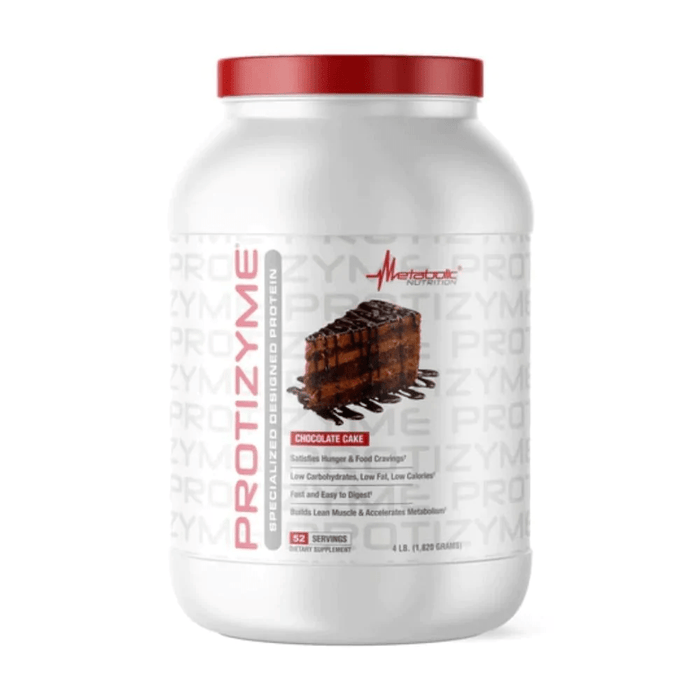 Metabolic Nutrition Sports Nutrition & More Chocolate Cake Metabolic Nutrition Protizyme 4 Lbs