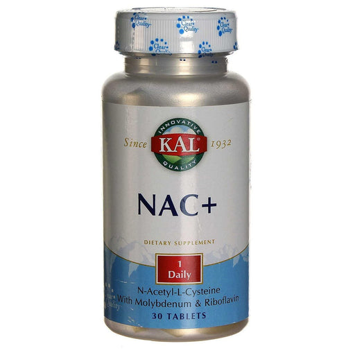 Kal Sports Nutrition & More Kal NAC+ (N-Acetyl Cysteine) 600mg 30 Tabs (580665540652)