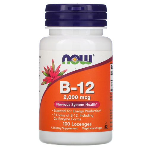 Now Foods Vitamins, Minerals, Herbs & More Now Foods Instant Energy B-12 2000 Mcg 100 Lozenges