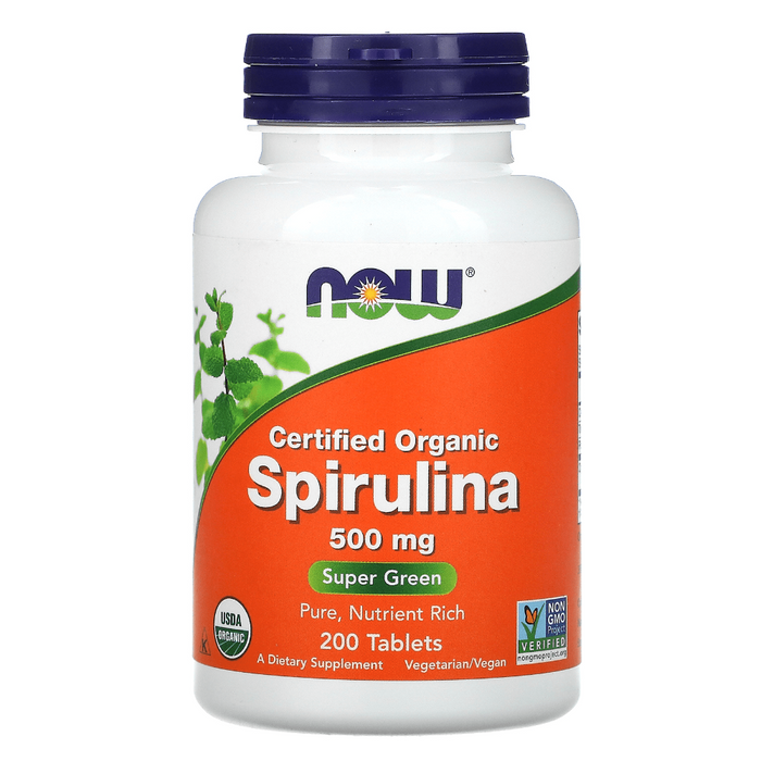 Now Foods Spirulina 500mg 200 Tablets