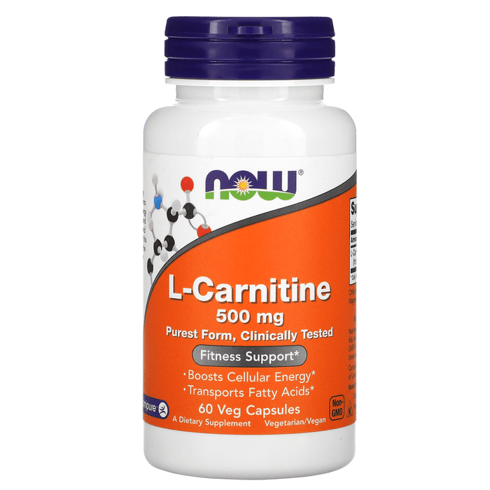 Now Foods Sports Nutrition & More Now Foods L-Carnitine 500mg 60 Caps