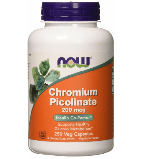 Now Foods Vitamins, Minerals, Herbs & More Now Foods Chrom Pic 200 Mcg 250 Capsules