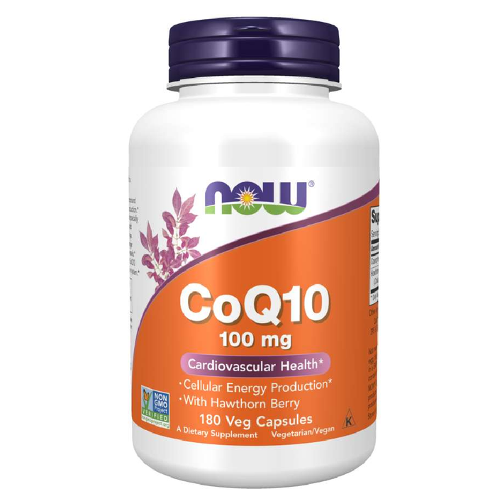 Now Foods Vitamins, Minerals, Herbs & More Now Foods CoQ10 w/Hawthorn 100mg 180 Vege Caps