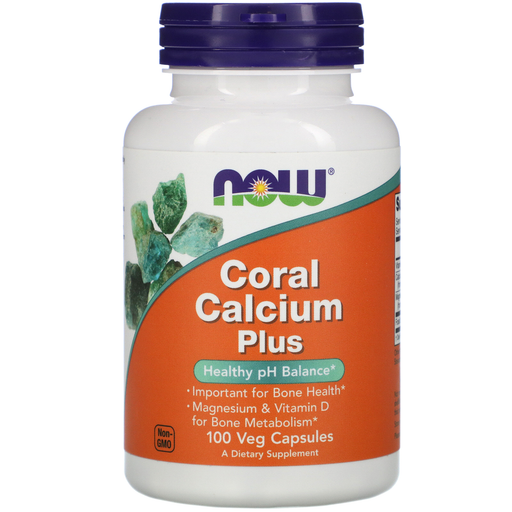 Now Foods Vitamins, Minerals, Herbs & More Now Foods Coral Calcium Plus Mag 100 Vegetable Capsules