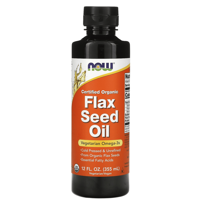 Now Foods Vitamins, Minerals, Herbs & More Now Foods Hi-Lignan Flax Oil Organic 12 Oz