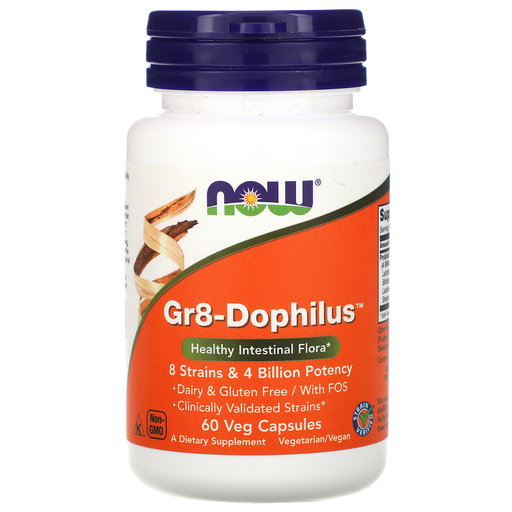 Now Foods Vitamins, Minerals, Herbs & More Now Foods Gr 8 Dophilus - Enteric 60 Vegetable Capsules